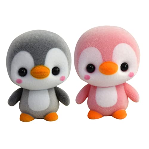 FRCOLOR 2Stücke Flocking Plüsch Pinguin Puppen und Rosa Süßes Kuscheltier für Auto und Schreibtischdekoration für Weihnachten und Partys FRCOLOR 2Stücke Flocking Plüsch Pinguin Puppen und Rosa Süßes Kuscheltier für Auto und Schreibtischdekoration für Weihnachten und Partys von FRCOLOR