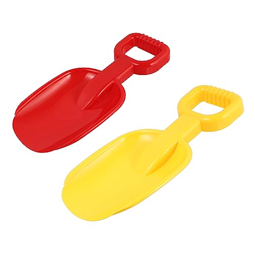 FRCOLOR 2Stücke Kunststoff Sandspielzeug für Strandschaufeln mit Kurzem Griff Farblich Gemischt für Strand Sandkasten und Gartenaktivitäten von FRCOLOR