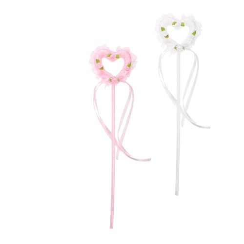 FRCOLOR 2Stücke LED Herz Feenstäbe Magischer Zauberstab für Bühnenbedarf Partyspielzeug Cosplay Requisiten für Tanz Fotografie Feste FRCOLOR 2Stücke LED Herz Feenstäbe Magischer Zauberstab für Bühnenbedarf Partyspielzeug Cosplay Requisiten für Tanz Fotografie Feste von FRCOLOR