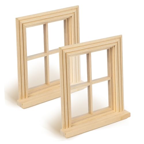 FRCOLOR 2Stücke Miniatur Fensterrahmen Modelle Holzfenster Dekorationen für Puppenhäuser für DIY Miniaturmöbel und Kreative Spielzeugzimmer FRCOLOR 2Stücke Miniatur Fensterrahmen Modelle Holzfenster Dekorationen für Puppenhäuser für DIY Miniaturmöbel und Kreative Spielzeugzimmer von FRCOLOR