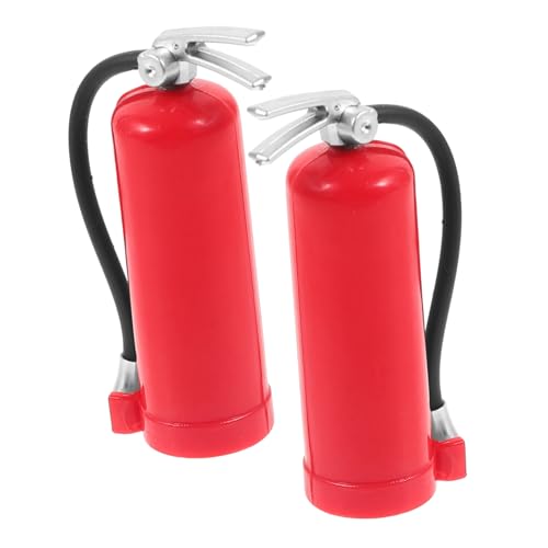 FRCOLOR 2Stücke Miniatur Feuerlöscher Modelle für Rc Autos Realistische Dekoration für Mini Häuser Langlebig für DIY und Miniatur Projekte von FRCOLOR