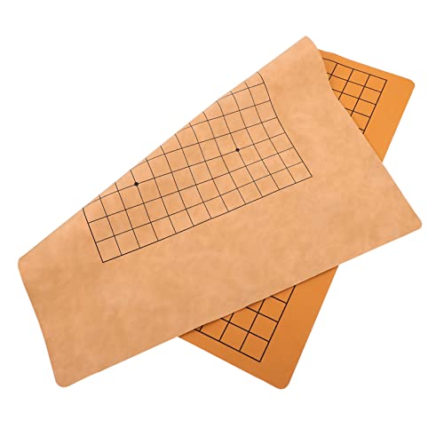 FRCOLOR 2Stücke Teiliges Doppelseitiges Schachbrett Tragbares und Faltbares Gobang Spielbrett aus Hochwertigem PU Material für Spieler Leicht und Praktisch für Unterwegs FRCOLOR 2Stücke Teiliges Doppelseitiges Schachbrett Tragbares und Faltbares Gobang Spielbrett aus Hochwertigem PU Material für Spieler Leicht und Praktisch für Unterwegs von FRCOLOR