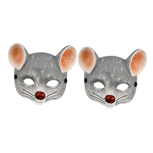 FRCOLOR 2pcs Halloween 3d Pu Foam Rattenmaske Realistische Mauskostüm Tier Halbe Gesichtsmaske Für Carnival Cosplay Party FRCOLOR 2pcs Halloween 3d Pu Foam Rattenmaske Realistische Mauskostüm Tier Halbe Gesichtsmaske Für Carnival Cosplay Party von FRCOLOR