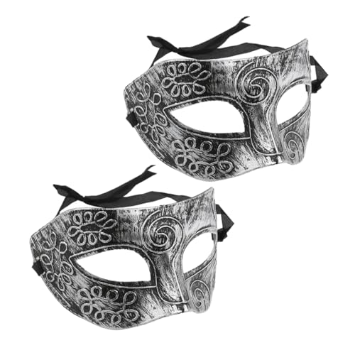 FRCOLOR 2pcs Masquerade Maske Mardi Gras Masken Vintage Maske Halloween Cosplay Performance Requisite Prop -kostüme Partyzubehör von FRCOLOR