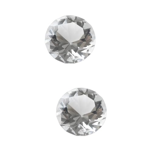 FRCOLOR 2st Acryl-diamant-konfetti Kristalldiamantperlen Kunstdiamant Kristall-strasssteine Tisch Edelsteine ​​streuen Blumenvasen Dekorativ Kristalldekor Briefbeschwerer Glas Weiß von FRCOLOR