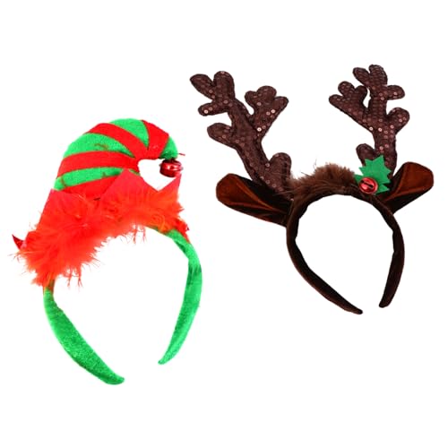 FRCOLOR 2st Hirschhorn Elfen Stirnband Weihnachtself Stirnbänder Hüte Weihnachtselfe Santa Kopfbedeckung Weihnachtsmütze Haarband Kostüm Hut Elfenhaar Weihnachten Tuch Kind FRCOLOR 2st Hirschhorn Elfen Stirnband Weihnachtself Stirnbänder Hüte Weihnachtselfe Santa Kopfbedeckung Weihnachtsmütze Haarband Kostüm Hut Elfenhaar Weihnachten Tuch Kind von FRCOLOR