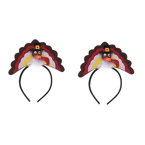 FRCOLOR 2st Truthahnhaarband Make-up-haarband Thanksgiving-haarband Haarschmuck Für Den Abschlussball Kopfschmuck Für Thanksgiving-haar-accessoires Truthahn Haarband Truthahnhut Rot FRCOLOR 2st Truthahnhaarband Make-up-haarband Thanksgiving-haarband Haarschmuck Für Den Abschlussball Kopfschmuck Für Thanksgiving-haar-accessoires Truthahn Haarband Truthahnhut Rot von FRCOLOR