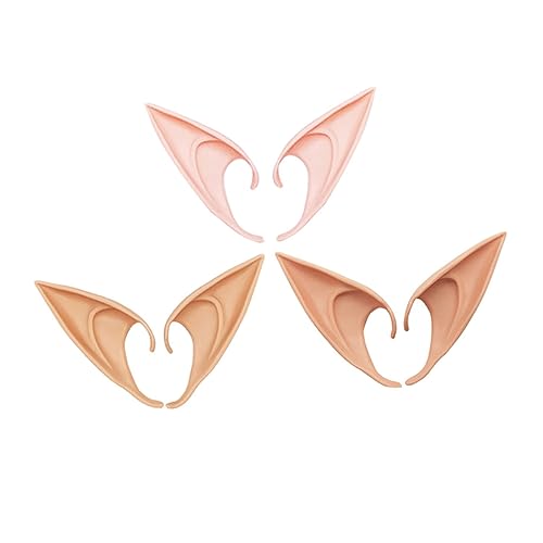 FRCOLOR 3 Paare Abnehmbaren Strapazierfähigen Cosplay Ersetzbarkeit für Halloween Kostümpartys und Bühnenaufführungen Dunkler Natürlicher und Farbe von FRCOLOR