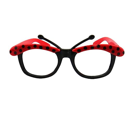 FRCOLOR 3 Paare Halloween-Brille Kostüm leichte Brille Damen Marienkäfer-Kostüm lustige Festivalbrille rot FRCOLOR 3 Paare Halloween-Brille Kostüm leichte Brille Damen Marienkäfer-Kostüm lustige Festivalbrille rot von FRCOLOR