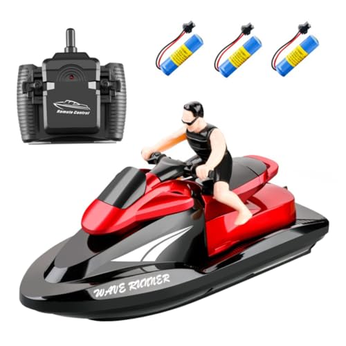 FRCOLOR 3 STÜCKE Ferngesteuertes Rennboot mit Dualmotor Schnelle Boot Robustes Abs Gehäuse Inklusive Batterien Geeignet für Wasser und Pools FRCOLOR 3 STÜCKE Ferngesteuertes Rennboot mit Dualmotor Schnelle Boot Robustes Abs Gehäuse Inklusive Batterien Geeignet für Wasser und Pools von FRCOLOR