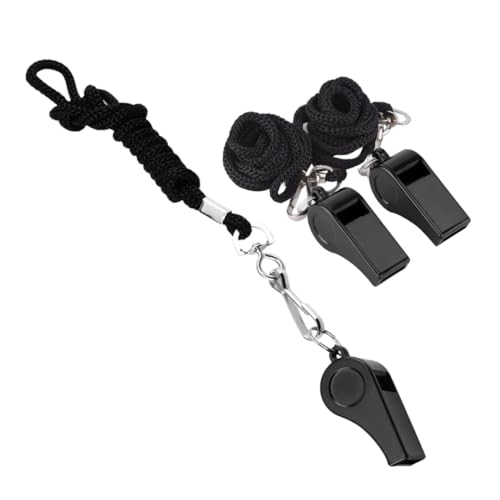 FRCOLOR 3 STÜCKE Teiliges Notfallpfeifen mit Umhängeband Laute Kunststoff Trillerpfeifen für Schiedsrichter Trainer und Rettungsschwimmer Robuste Pfeifen mit Klarem Signalton für Sport FRCOLOR 3 STÜCKE Teiliges Notfallpfeifen mit Umhängeband Laute Kunststoff Trillerpfeifen für Schiedsrichter Trainer und Rettungsschwimmer Robuste Pfeifen mit Klarem Signalton für Sport von FRCOLOR