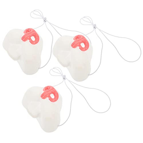FRCOLOR 3 STÜCKE Teiliges aus Langlebigem Vinyl Realistisch Gestaltete Kleine Hasennase als Dekorativer Bunny Prop für Halloween Karneval Cosplay und Mottopartys von FRCOLOR