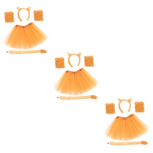 FRCOLOR 3 Sätze Löwenkostüm Für Mädchen, Stirnband Und Cosplay Stirnband Cosplay-schwanzstütze Plüsch-löwenschwanz Löwen-cosplay-kostüm Partyzubehör Plastik FRCOLOR 3 Sätze Löwenkostüm Für Mädchen, Stirnband Und Cosplay Stirnband Cosplay-schwanzstütze Plüsch-löwenschwanz Löwen-cosplay-kostüm Partyzubehör Plastik von FRCOLOR