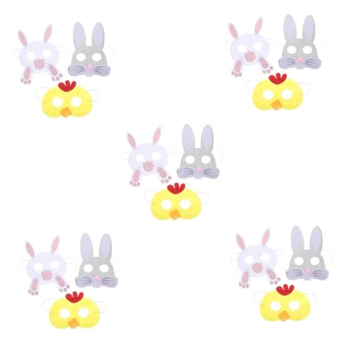 FRCOLOR 3 Sätze Maske Kinderkostüme Kostümzubehör Zu Ostern Gastgeschenke Für Ostern Kaninchen-cosplay Cosplay-kostüm-stütze Filzstoff 3 Stück * 3 FRCOLOR 3 Sätze Maske Kinderkostüme Kostümzubehör Zu Ostern Gastgeschenke Für Ostern Kaninchen-cosplay Cosplay-kostüm-stütze Filzstoff 3 Stück * 3 von FRCOLOR