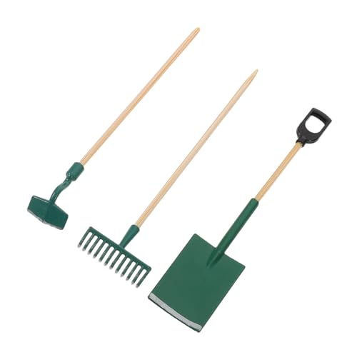 FRCOLOR 3 Sätze Maßstab Miniatur Garten Zubehör mit Schaufel Rechen Hacke für Puppenhaus Dekorationen Kinderfreundlich Realistisch Detailliert FRCOLOR 3 Sätze Maßstab Miniatur Garten Zubehör mit Schaufel Rechen Hacke für Puppenhaus Dekorationen Kinderfreundlich Realistisch Detailliert von FRCOLOR
