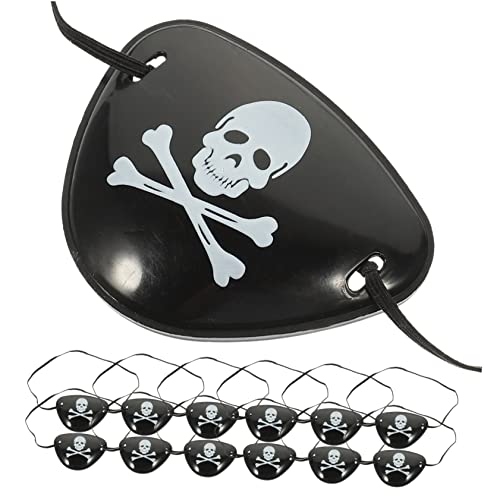 FRCOLOR 3 Sätze Piratenkostüm-auge Einzelne Augenmaske Party Halloween Augenmaske Halloween Augenklappen Aus Kunststoff Skelett-augenklappe Plastik Black 12 Stück * 3 FRCOLOR 3 Sätze Piratenkostüm-auge Einzelne Augenmaske Party Halloween Augenmaske Halloween Augenklappen Aus Kunststoff Skelett-augenklappe Plastik Black 12 Stück * 3 von FRCOLOR