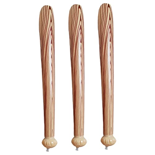 FRCOLOR 3 Stück Aufblasbare Baseballschläger aus Holzdekor Interaktive Cheer Sticks für Partys und Outdoor Spiele FRCOLOR 3 Stück Aufblasbare Baseballschläger aus Holzdekor Interaktive Cheer Sticks für Partys und Outdoor Spiele von FRCOLOR