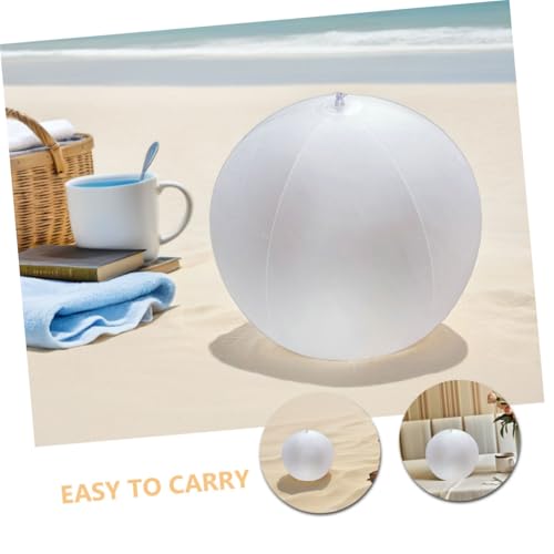 FRCOLOR 3 Stück Aufblasbare Strandbälle aus Langlebigem PVC mit Halbtransparent Mattem Finish Wiederverwendbar Leicht für Hochzeitsdekorationen Sommerpoolpartys und Fotorequisiten FRCOLOR 3 Stück Aufblasbare Strandbälle aus Langlebigem PVC mit Halbtransparent Mattem Finish Wiederverwendbar Leicht für Hochzeitsdekorationen Sommerpoolpartys und Fotorequisiten von FRCOLOR
