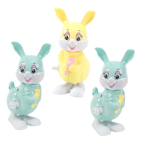 FRCOLOR 3 Stück Aufziehbare Hasen für Lustige Party Spielzeuge für Ostern und Kindergeburtstage Robustes Kunststoffmaterial Fördert Koordination und Vorstellungskraft Zufällige Farbe FRCOLOR 3 Stück Aufziehbare Hasen für Lustige Party Spielzeuge für Ostern und Kindergeburtstage Robustes Kunststoffmaterial Fördert Koordination und Vorstellungskraft Zufällige Farbe von FRCOLOR