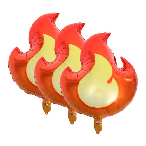 FRCOLOR 3 Stück Flammenförmige Folienballons Aluminiumfolie Langlebige Dekoration für Geburtstagsfeiern und Anlässe für Fotorequisiten und Partys FRCOLOR 3 Stück Flammenförmige Folienballons Aluminiumfolie Langlebige Dekoration für Geburtstagsfeiern und Anlässe für Fotorequisiten und Partys von FRCOLOR