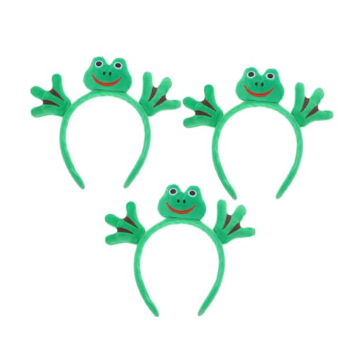 FRCOLOR 3 Stück Frosch Haarreife mit Verstellbarem Sitz Niedliches Elastisches Stirnband für Frauen Mädchen Lustiges Tier design für Kostüm Party Festival Cosplay und Motto events FRCOLOR 3 Stück Frosch Haarreife mit Verstellbarem Sitz Niedliches Elastisches Stirnband für Frauen Mädchen Lustiges Tier design für Kostüm Party Festival Cosplay und Motto events von FRCOLOR