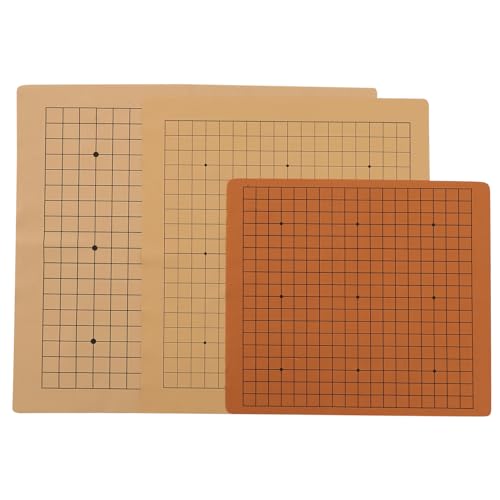 FRCOLOR 3 Stück Go Schachbrett aus PU Leder Faltbares Go Schachspiel für Lernspielzeug Leicht und Tragbar für Reisen und Familienaktivitäten FRCOLOR 3 Stück Go Schachbrett aus PU Leder Faltbares Go Schachspiel für Lernspielzeug Leicht und Tragbar für Reisen und Familienaktivitäten von FRCOLOR