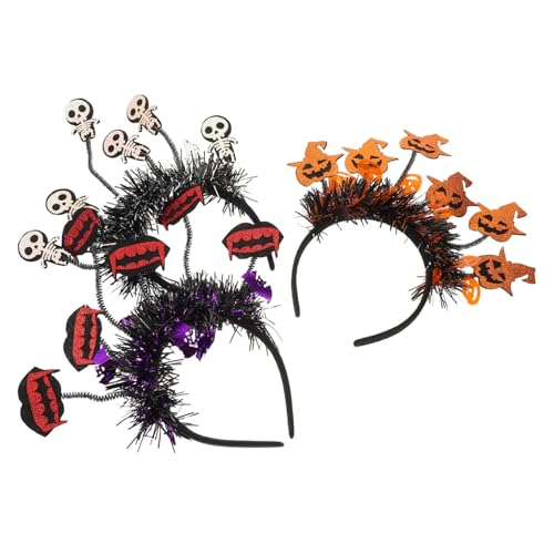 FRCOLOR 3 Stück Halloween Kopfband mit Schädel Kürbis Vampir Lustige Kostüm Haaraccessoires für Erwachsene Dekoration für Partys und Cosplay Veranstaltungen FRCOLOR 3 Stück Halloween Kopfband mit Schädel Kürbis Vampir Lustige Kostüm Haaraccessoires für Erwachsene Dekoration für Partys und Cosplay Veranstaltungen von FRCOLOR