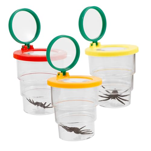 FRCOLOR 3 Stück Insektenbeobachtungsbox mit Lupe Tragbare Mittelgroße Behälter für Naturerkundung Wissenschaftliche Experimente mit Belüftungsöffnungen und Vergrößerungsfunktion FRCOLOR 3 Stück Insektenbeobachtungsbox mit Lupe Tragbare Mittelgroße Behälter für Naturerkundung Wissenschaftliche Experimente mit Belüftungsöffnungen und Vergrößerungsfunktion von FRCOLOR