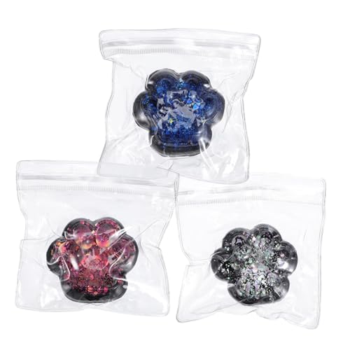 FRCOLOR 3 Stück Kawaii Katzenpfoten Quetschspielzeug aus Weichem TPR Stressabbauend Leicht Tragbar Süßes Squishy Paw für Teenager und Erwachsene für Party und Büro von FRCOLOR