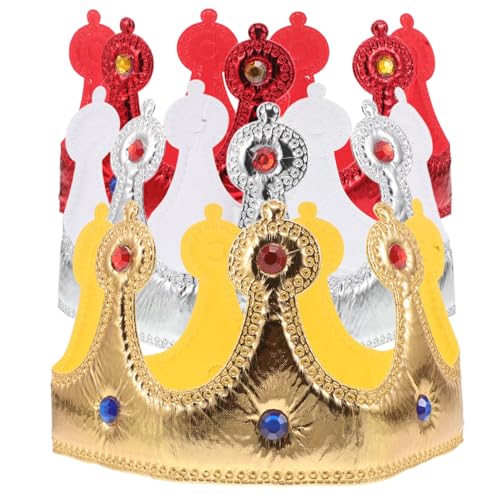 FRCOLOR 3 Stück Königskrone Verstellbar Leichtes Mittelalter Kostümzubehör Jungen Krone für Fotoshootings Renaissance Feste Halloween Cosplay von FRCOLOR