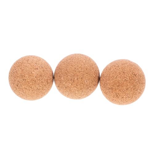 FRCOLOR 3 Stück Kork Holz Fußballtisch Bälle Langlebige Tischfußballkugeln Verschleißfest Glatte Oberfläche Geeignet für Indoor Tischfußballspiele von FRCOLOR