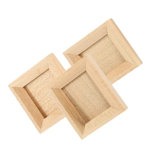 FRCOLOR 3 Stück Mini Bilderrahmen Teilig Holzrahmen für Fotos Miniatur Puppenhaus Dekoration DIY Bastelbedarf Einzigartiges Design für Sammler und Miniaturen Landschaften FRCOLOR 3 Stück Mini Bilderrahmen Teilig Holzrahmen für Fotos Miniatur Puppenhaus Dekoration DIY Bastelbedarf Einzigartiges Design für Sammler und Miniaturen Landschaften von FRCOLOR