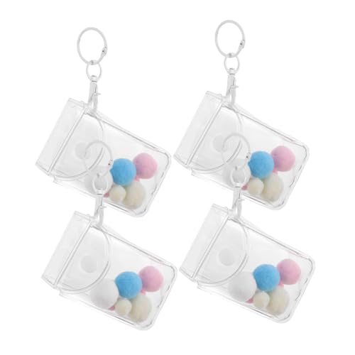 FRCOLOR 3 Stück Mini Figuren Aufbewahrungsbeutel Transparent PVC Tragetasche mit Schlüsselanhänger für Sammler Schutz und Sichtbarkeit für Mini Doll Collectibles FRCOLOR 3 Stück Mini Figuren Aufbewahrungsbeutel Transparent PVC Tragetasche mit Schlüsselanhänger für Sammler Schutz und Sichtbarkeit für Mini Doll Collectibles von FRCOLOR