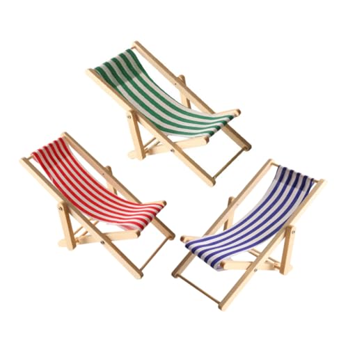 FRCOLOR 3 Stück Mini Holz Strandstühle Klappbar Miniatur Puppenhaus Gartenmöbel Realistischer Strand Lounge Stuhl Für Deko Seaside Modelle FRCOLOR 3 Stück Mini Holz Strandstühle Klappbar Miniatur Puppenhaus Gartenmöbel Realistischer Strand Lounge Stuhl Für Deko Seaside Modelle von FRCOLOR