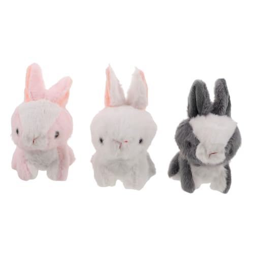 FRCOLOR 3 Stück Mini Plüsch Hasen Schlüsselanhänger Niedliche Furry Bunny Keyrings für Schulranzen Taschenanhänger Geburtstags und Babyparty Dekoration Charmantes für Mädchen Praktische FRCOLOR 3 Stück Mini Plüsch Hasen Schlüsselanhänger Niedliche Furry Bunny Keyrings für Schulranzen Taschenanhänger Geburtstags und Babyparty Dekoration Charmantes für Mädchen Praktische von FRCOLOR