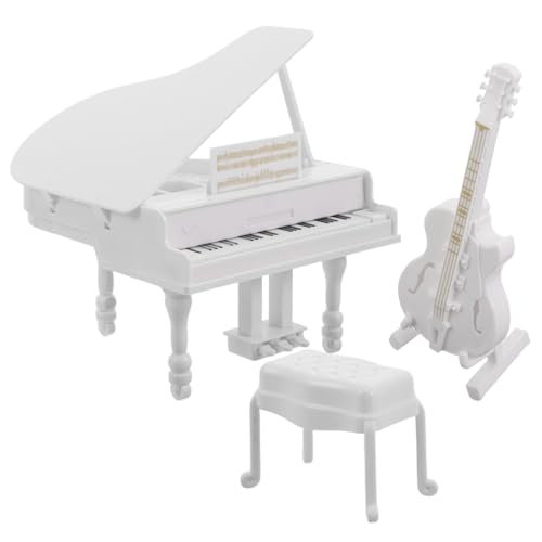 FRCOLOR 3 Stück Miniatur Klavier Modell Set Teiliges Möbel für Puppenhaus Realistische Musikinstrumente mit Hocker Dekoration für Fotografie und Sammler FRCOLOR 3 Stück Miniatur Klavier Modell Set Teiliges Möbel für Puppenhaus Realistische Musikinstrumente mit Hocker Dekoration für Fotografie und Sammler von FRCOLOR
