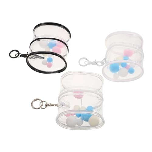 FRCOLOR 3 Stück Puppenspeicherbeutel Geldbörse Mit Schlüsselanhänger Klarsichtbeutel-schlüsselanhänger Klarsichttasche Für Actionfiguren Actionfigurenkoffer PVC Transparent FRCOLOR 3 Stück Puppenspeicherbeutel Geldbörse Mit Schlüsselanhänger Klarsichtbeutel-schlüsselanhänger Klarsichttasche Für Actionfiguren Actionfigurenkoffer PVC Transparent von FRCOLOR