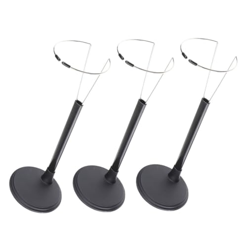 FRCOLOR 3 Stück Puppenständer Verstellbare Doll Display Halter für Stabile Präsentation für Kleine Figuren Schwarz Robuste Unterstützung für Kreative Displays von FRCOLOR