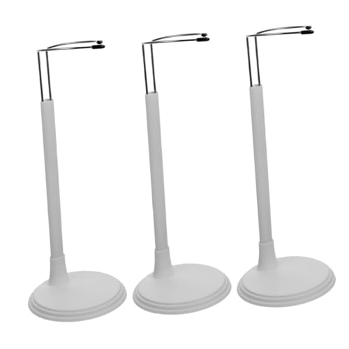 FRCOLOR 3 Stück Puppenständer Verstellbare Halterung für Puppen Stabiler Displayständer für Figuren und Modelle Geeignet für Regale und Tische aus Leichtem Weiß FRCOLOR 3 Stück Puppenständer Verstellbare Halterung für Puppen Stabiler Displayständer für Figuren und Modelle Geeignet für Regale und Tische aus Leichtem Weiß von FRCOLOR