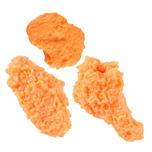 FRCOLOR 3 Stück Realistisches Teiliges Fake Fried Chicken mit Chicken Wings und Drumsticks Detailgetreue Küchen Dekoration Sichere Materialien für Rollenspiele und Fotorequisiten FRCOLOR 3 Stück Realistisches Teiliges Fake Fried Chicken mit Chicken Wings und Drumsticks Detailgetreue Küchen Dekoration Sichere Materialien für Rollenspiele und Fotorequisiten von FRCOLOR