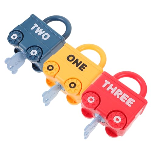 FRCOLOR 3 Stück Schloss und Schlüsselspielzeug Teilig Pädagogisches Feinmotorikspielzeug für Vorschulkinder Leichte Greifgröße Fördert und Problemlösung Zufällige Farben Zufällige Farbe FRCOLOR 3 Stück Schloss und Schlüsselspielzeug Teilig Pädagogisches Feinmotorikspielzeug für Vorschulkinder Leichte Greifgröße Fördert und Problemlösung Zufällige Farben Zufällige Farbe von FRCOLOR