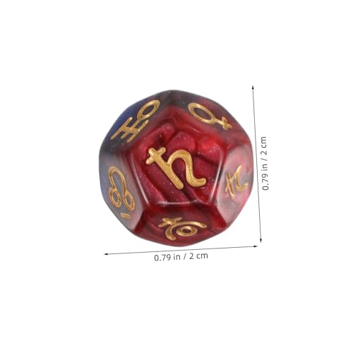 FRCOLOR 3 Stück Seitige Tierkreiszeichen Würfel mit Planeten Zahlenmotiven Dualfarbenes Astrologie für Wahrsagung Tarot Spiel und Astrologische Lernzwecke FRCOLOR 3 Stück Seitige Tierkreiszeichen Würfel mit Planeten Zahlenmotiven Dualfarbenes Astrologie für Wahrsagung Tarot Spiel und Astrologische Lernzwecke von FRCOLOR