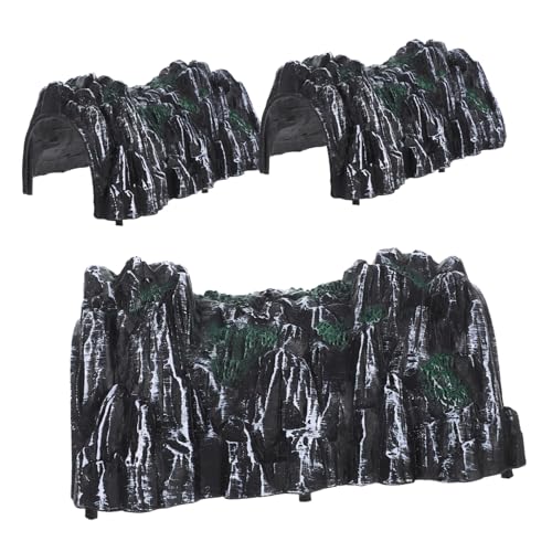 FRCOLOR 3 Stück Simulation Höhlenmodell Teiliges Kunststoff Zugtunnel für Realistisches Miniatur Eisenbahn Zubehör Geeignet für Sandtisch und Zugstrecken FRCOLOR 3 Stück Simulation Höhlenmodell Teiliges Kunststoff Zugtunnel für Realistisches Miniatur Eisenbahn Zubehör Geeignet für Sandtisch und Zugstrecken von FRCOLOR