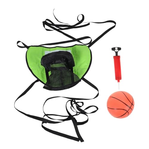FRCOLOR 3 Stück Sprungbettbasketballrahmen Basketball -reifenbefestigung Trampolinspielanschluss Mini Basketball Hoop Spielzeugbasketball Basketballkorb-Set Trampolin Zubehör PVC Hellgrün von FRCOLOR
