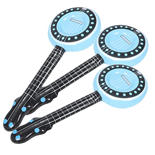 FRCOLOR 3 Stück Teiliges Aufblasbares Musikinstrument PVC Banjo Horn Aufblasbare Partydekoration Zubehör Musikspielzeug für Mädchen Geburtstagsfest Bühnenrequisiten FRCOLOR 3 Stück Teiliges Aufblasbares Musikinstrument PVC Banjo Horn Aufblasbare Partydekoration Zubehör Musikspielzeug für Mädchen Geburtstagsfest Bühnenrequisiten von FRCOLOR