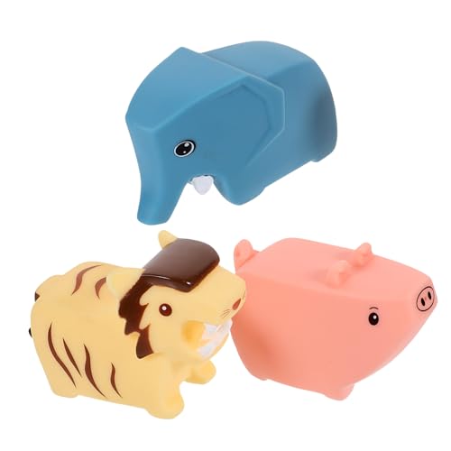 FRCOLOR 3 Stück Teiliges Badespielzeug Cartoon Landtiere aus Leichtem Sicherem für Kleinkinder Wasserspritzendes Badetier für Junge Mädchen für Badewanne Pool und Geburtstagsspiele FRCOLOR 3 Stück Teiliges Badespielzeug Cartoon Landtiere aus Leichtem Sicherem für Kleinkinder Wasserspritzendes Badetier für Junge Mädchen für Badewanne Pool und Geburtstagsspiele von FRCOLOR