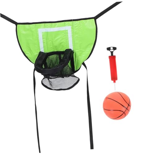 FRCOLOR 3 Stück Teiliges Basketballkorb für Trampoline Mini Bälle und Pumpe Wetterfestes Trampolin Zubehör für Garten und Spielplatz für Familienaktivitäten von FRCOLOR