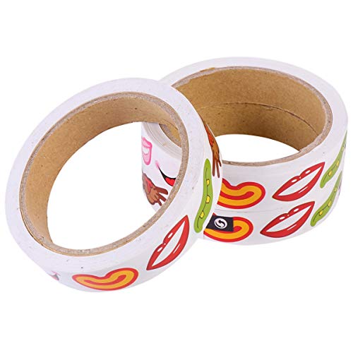 FRCOLOR 3 Stück Teiliges Bunte Mundaufkleber Selbstklebende Cartoon Sticker für DIY Kunstprojekte für Scrapbooking und Kreative Bastelarbeiten von FRCOLOR