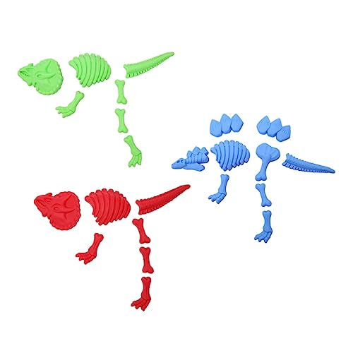FRCOLOR 3 Stück Teiliges Dinosaurier Sandspielzeug Set Realistische Sandformen für Strand Sommeraktivitäten Rot Grün und Blau FRCOLOR 3 Stück Teiliges Dinosaurier Sandspielzeug Set Realistische Sandformen für Strand Sommeraktivitäten Rot Grün und Blau von FRCOLOR