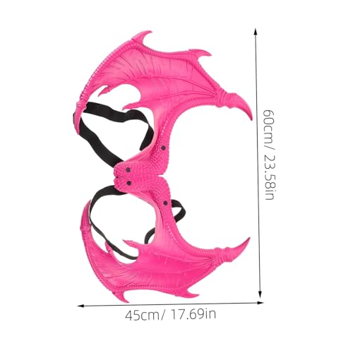 FRCOLOR 3 Stück Teiliges Drachen Kostüm Set Leichtes Flügel Maske Halloween Fasching Party Fantasievolles Dino Cosplay Zubehör für Kreatives Rollenspiel von FRCOLOR